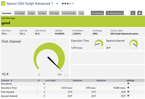SSH Script Advanced Sensor SSH Script Advanced Sensor